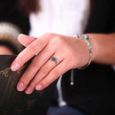 Women Vintage Rose Simple Engagement Ring Jewelry Fashion Jewelry, Ring Size:5