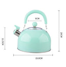 Non Magnetic Thick Stainless Steel Whistle Kettle Dome Whistle Kettle, Color:2.5L color