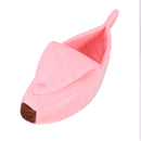 Creative Kennel Banana Shape Cat Litter Winter Warm Pet Nest, Size:L(Pink)