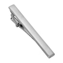 Matte Smooth Tie Clip Clasp (Silver)
