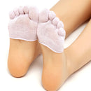 Women Invisible Non-slip Toe Socks Five Finger Socks(Kight Purple Full Toe)