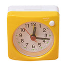 Travel Small Alarm Clock Bedside Mute Alarm Clock with Light & Snooze Function(Yellow)