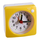 Travel Small Alarm Clock Bedside Mute Alarm Clock with Light & Snooze Function(Yellow)