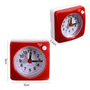 Travel Small Alarm Clock Bedside Mute Alarm Clock with Light & Snooze Function(Red)