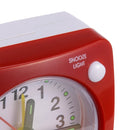 Travel Small Alarm Clock Bedside Mute Alarm Clock with Light & Snooze Function(Red)