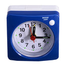 Travel Small Alarm Clock Bedside Mute Alarm Clock with Light & Snooze Function(Blue)