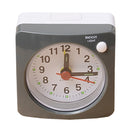 Travel Small Alarm Clock Bedside Mute Alarm Clock with Light & Snooze Function(Grey)