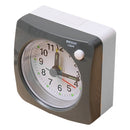 Travel Small Alarm Clock Bedside Mute Alarm Clock with Light & Snooze Function(Grey)