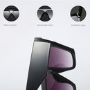 Women Oversized Square Frame Sunglasses Gradient Shades Sun Glasses(C2)
