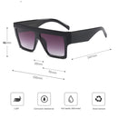 Women Oversized Square Frame Sunglasses Gradient Shades Sun Glasses(C2)
