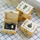 Creative Hand-cranked Wooden Music Box Valentine Day Gift(Dolphin)
