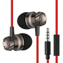 3.5mm Wired Headphones Handsfree Headset In Ear Earphone Earbuds with Mic for Xiaomi Phone MP3 Player Laptop(Black Grey)
