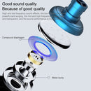 3.5mm Wired Earphone Earbuds Stereo Sound Metal Bass Headset with Mic for Smart Phone(Gold)