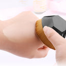 Petal Foundation Brush BB Cream Makeup Brushes Loose Powder Brush Flat Kit Pincel Maquiagem(Black)