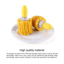 5 Pairs Outdoor BBQ Stainless Steel Corn Fork Fruit Fork Corn Device(Blue)