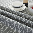 Polyester Cotton Round Tablecloth Dust-proof Cotton and Linen Printing Tablecloth, Diameter:150cm(Gray Arrow)