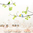Fresh Branches Birds Wall Sticker Living Room TV Sofa Background Decoration