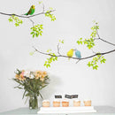 Fresh Branches Birds Wall Sticker Living Room TV Sofa Background Decoration