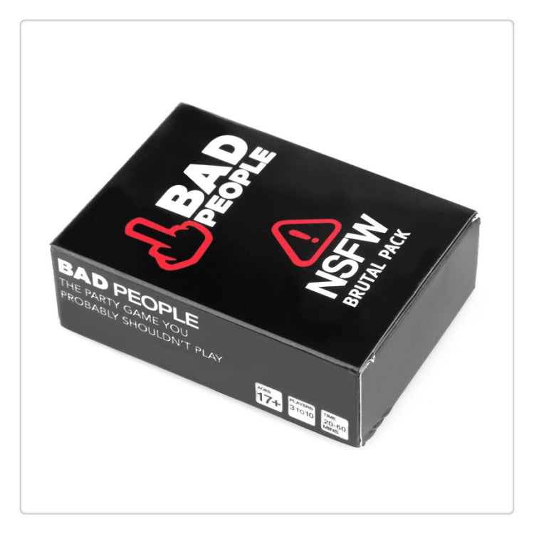 Bad People NSFW Brutal Expansion Pack 80 New Question Cards Party Game Cards