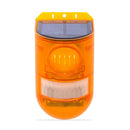129dB Solar Alarm Light Human Body Induction Alarm Farm Anti-theft Drive Object Sound and Light Alarm Light, Style:N911E English