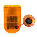129dB Solar Alarm Light Human Body Induction Alarm Farm Anti-theft Drive Object Sound and Light Alarm Light, Style:N911E English