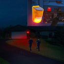 129dB Solar Alarm Light Human Body Induction Alarm Farm Anti-theft Drive Object Sound and Light Alarm Light, Style:N911E English