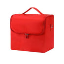 Large-capacity Multi-layer Professional Cosmetic Bag Portable Nail Makeup Toolbox(Red)