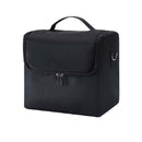 Large-capacity Multi-layer Professional Cosmetic Bag Portable Nail Makeup Toolbox(Black)