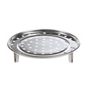 3 PCS Multifunctional Waterproof Shelf Steaming Tray Stainless Steel Steaming Grid Cage Steaming Sheet Steaming Rack, Color:24cm