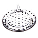 3 PCS Multifunctional Waterproof Shelf Steaming Tray Stainless Steel Steaming Grid Cage Steaming Sheet Steaming Rack, Color:24cm