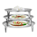 3 PCS Multifunctional Waterproof Shelf Steaming Tray Stainless Steel Steaming Grid Cage Steaming Sheet Steaming Rack, Color:24cm