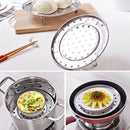 3 PCS Multifunctional Waterproof Shelf Steaming Tray Stainless Steel Steaming Grid Cage Steaming Sheet Steaming Rack, Color:24cm