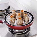 3 PCS Multifunctional Waterproof Shelf Steaming Tray Stainless Steel Steaming Grid Cage Steaming Sheet Steaming Rack, Color:26cm