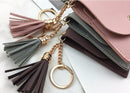 Fashion Women Wallet Short Leather Mini Casual ID Card Holders Bags Ladies Coin Clutch Tassel Bag(Gray)