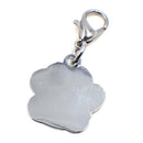 10 PCS Enamel Cat Dog Bear Paw Prints Key Chain Jewelry Making(Black)
