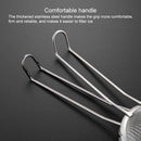 2 PCS Stainless Steel Filter Sieve Soy Milk Juice Filter Spoon Kitchen Utensils Mirror Light