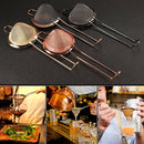2 PCS Stainless Steel Filter Sieve Soy Milk Juice Filter Spoon Kitchen Utensils Mirror Light