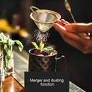 2 PCS Stainless Steel Filter Sieve Soy Milk Juice Filter Spoon Kitchen Utensils Copper Plating