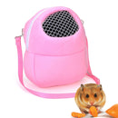 Pet Bag Small Pet Hamster Carrier Pure Color Leash Travel Bag, Size:M(Pink)