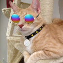Multicolored Eye-wear Pet Cat Dog Fashion Sunglasses UV Sun Glasses Eye Protection(Red)