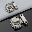 Universal Door Latch Security Sliding Door Lock with Screws, Size:L(Antique Bronze)