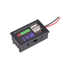 DL-USB-02 Car 12V Battery Voltage Power Display Meter Head Integrated Dual USB Output 5V2A Voltage Conversion