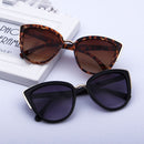 Fashion Cat Eye Vintage Gradient Glasses UV400 Sunglasses for Ladies(Black)