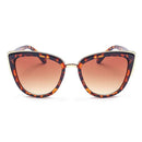 Fashion Cat Eye Vintage Gradient Glasses UV400 Sunglasses for Ladies(Brown)