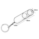 2 PCS 120dB Self Defense Anti-rape Device Dual Speakers Loud Alarm Safety Personal Security Keychain, Random Color Delivery
