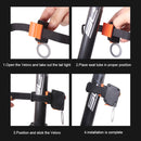Multi Lighting Modes Bicycle Light USB Charge Led Bike Light Flash Tail Lights for Mountains Bike Seatpost(Heart)