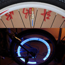 10 PCS LED Bicycle Lights Wheel Tire Valve Caps Bike Accessories Cycling Lantern Spokes Lamp(Green)