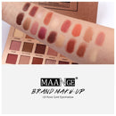 3 PCS 18 Color Shimmer Glitter Eye Shadow Powder Matt Eyeshadow Cosmetic Makeup(M18 color eye shadow silver plate)