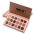 3 PCS 18 Color Shimmer Glitter Eye Shadow Powder Matt Eyeshadow Cosmetic Makeup(M18 color eyeshadow rose gold plate)