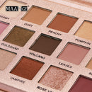 3 PCS 18 Color Shimmer Glitter Eye Shadow Powder Matt Eyeshadow Cosmetic Makeup(M18 color eyeshadow rose gold plate)